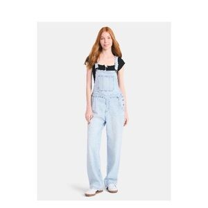 Plus-Size Light Blue Denim Overalls for Women - Classic Bib Overall